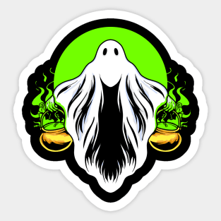 Scary halloween Costume Sticker